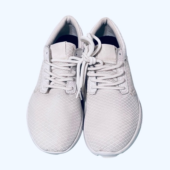 SUPRA Hammer Run ivory leather & white mesh men\'s lace up skate trainers 11 NWT main image 7
